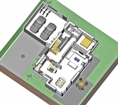 EG Grundriss in 3D EG Grundriss in 3D
